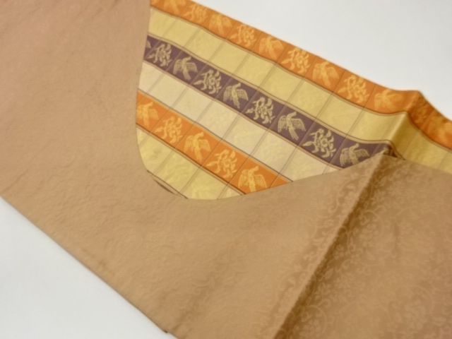 JAPANESE FUKURO OBI / WOVEN GRID